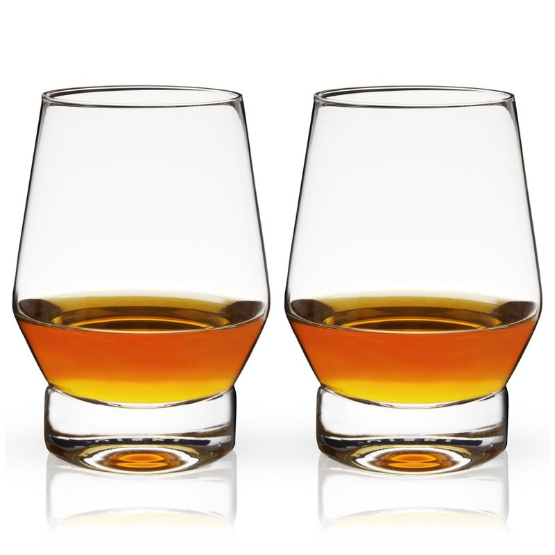 Raye Weighted Crystal Whiskey Glasses