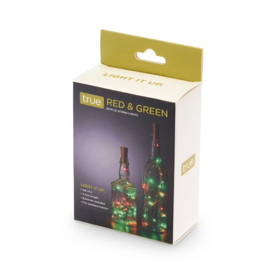 Green and Red Bottle String Lights