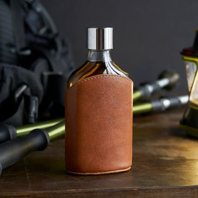 Flask - Leather Wrapped
