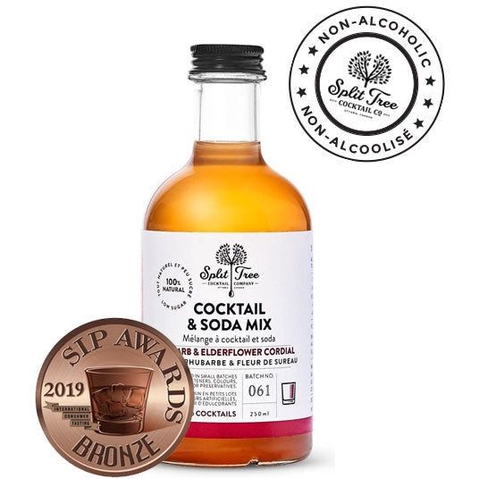 Split Tree Cocktail &amp; Soda Mix, TYPE: Rhubarb &amp; Elderflower