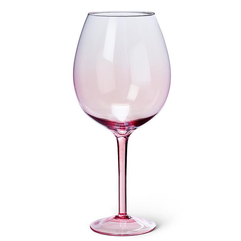 Glassware - XLG Pink Iris Wine Glass