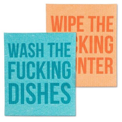 Dishcloth - Wash the F dishes