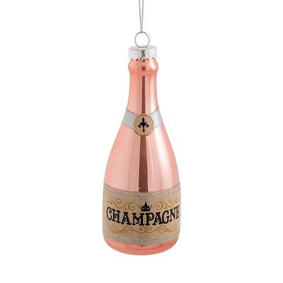 Ornament - Pink Champagne Bottle