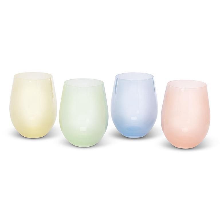 Glassware - Pastel Stemless Wineglass
