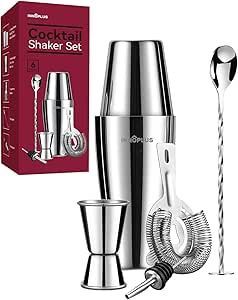 cocktail shaker set - six piece