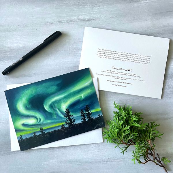 Greeting card - Olive - Celestial Dance