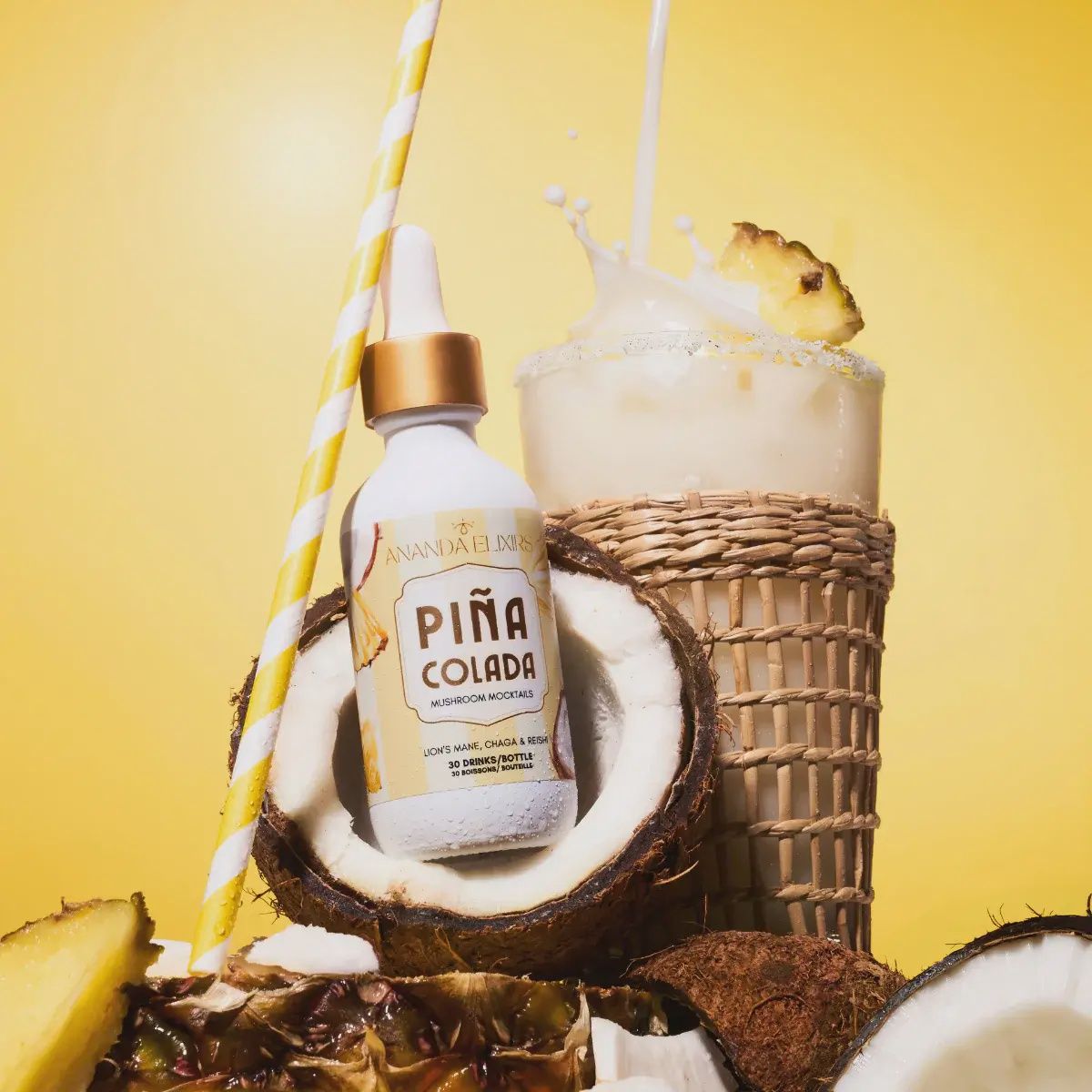 Mushroom Mocktail - Pina Colada