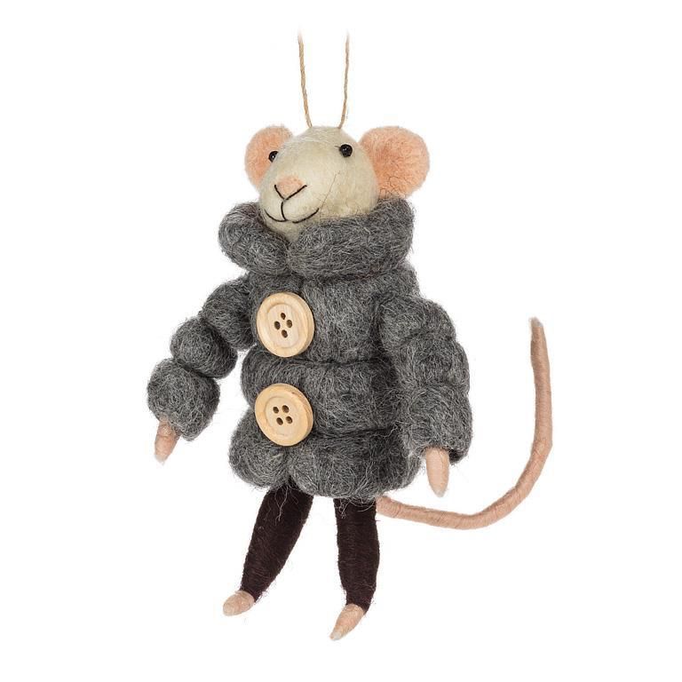 Ornament - Mouse with Puffy Parka