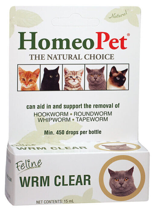 HomeoPet Cat Dewormer, 15 ml