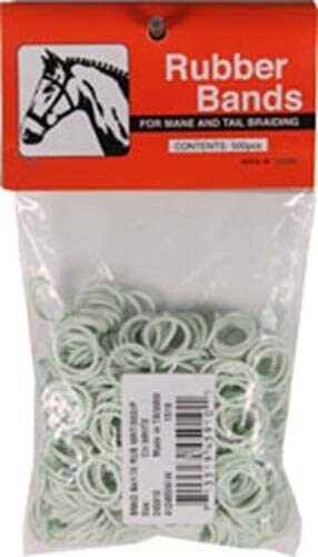 Braid Bands White 500 count