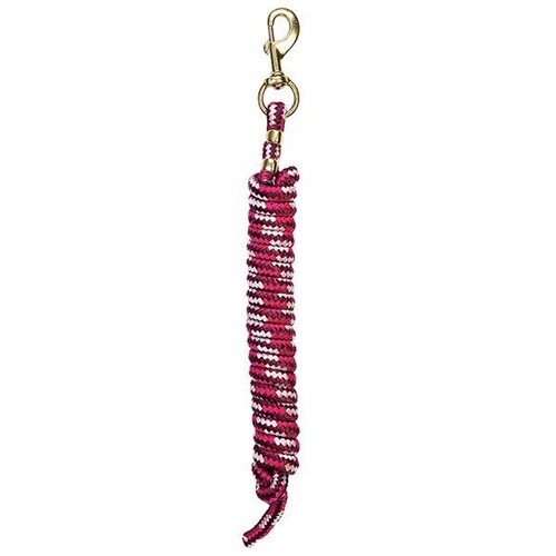 Weaver Poly Lead Rope, Burgundy, Pink, Raspberry
