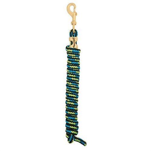 Weaver Poly Lead Rope, Black, Blue, Lime