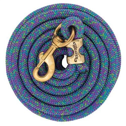 Weaver Poly Lead Rope, Purple, Sky Blue, Lime