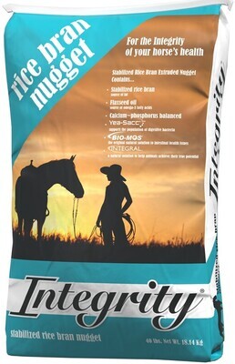 Integrity Stabilized Rice Bran Nuggets 40 Lb