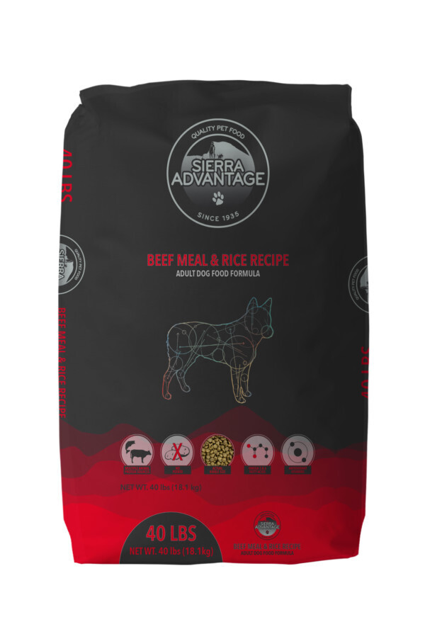Sierra Advantage Beef &amp; Rice 40 Lb