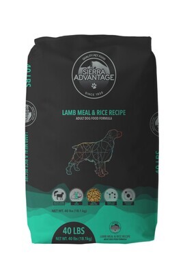 Sierra Advantage Lamb &amp; Rice 40 Lb.
