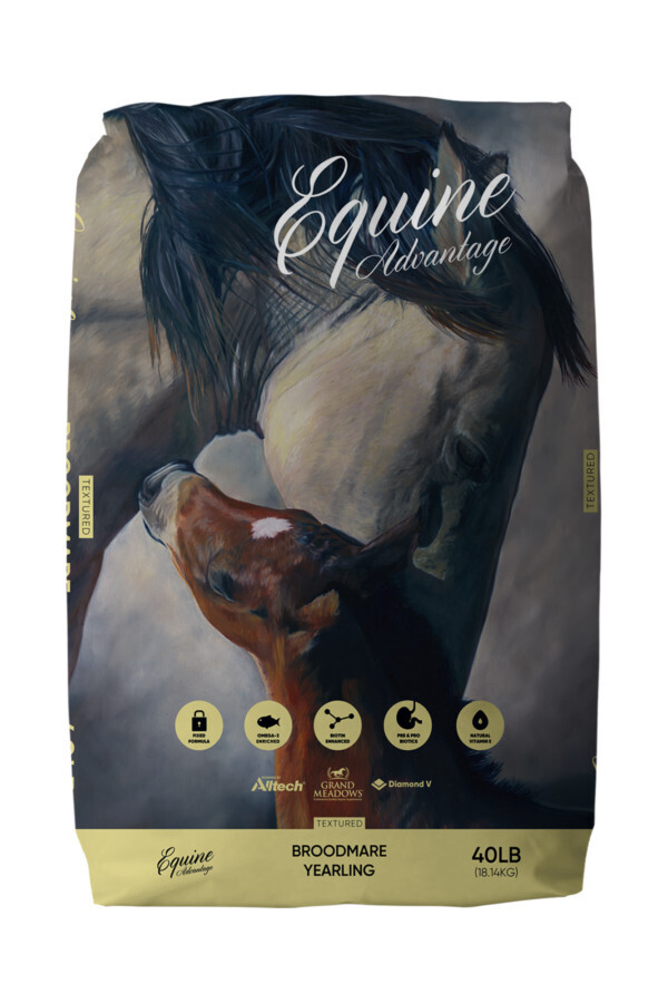 Equine Advantage Broodmare &amp; Yearling Pellet, 40 Lb.