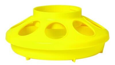 Plastic Feeder Base (Yellow) 1 Qt.