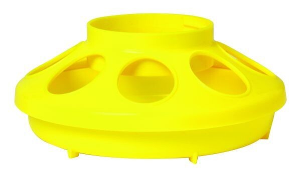 Plastic Feeder Base (Yellow) 1 Qt.