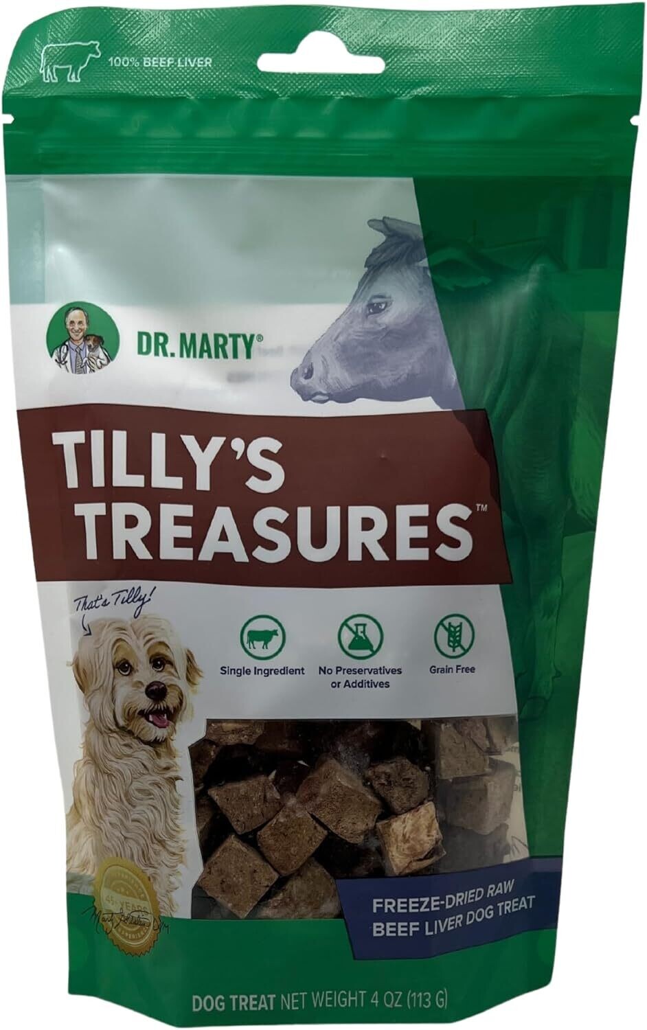 Dr. Marty Lilly&#39;s Treasure Beef Liver, 4 oz.