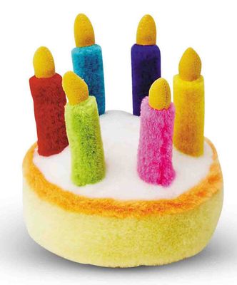 Multipet Birthday Cake Toy 5.5&quot;