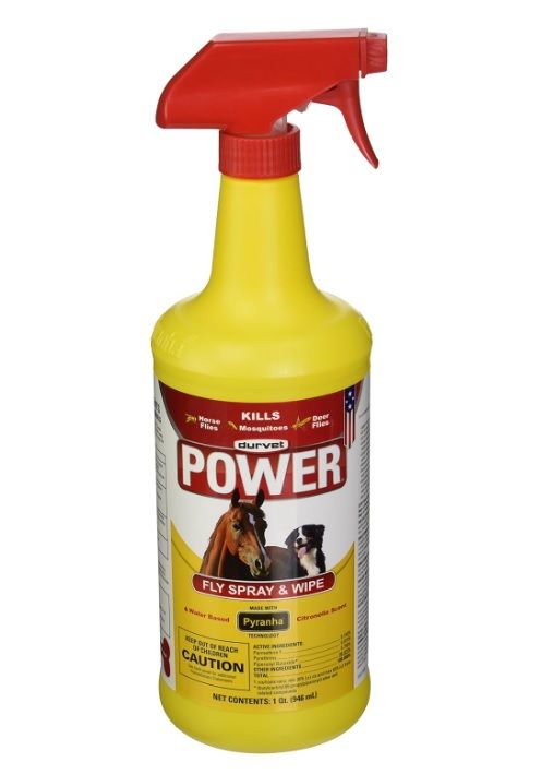 Durvet Power Fly Spray &amp; Wipe, 32 oz.
