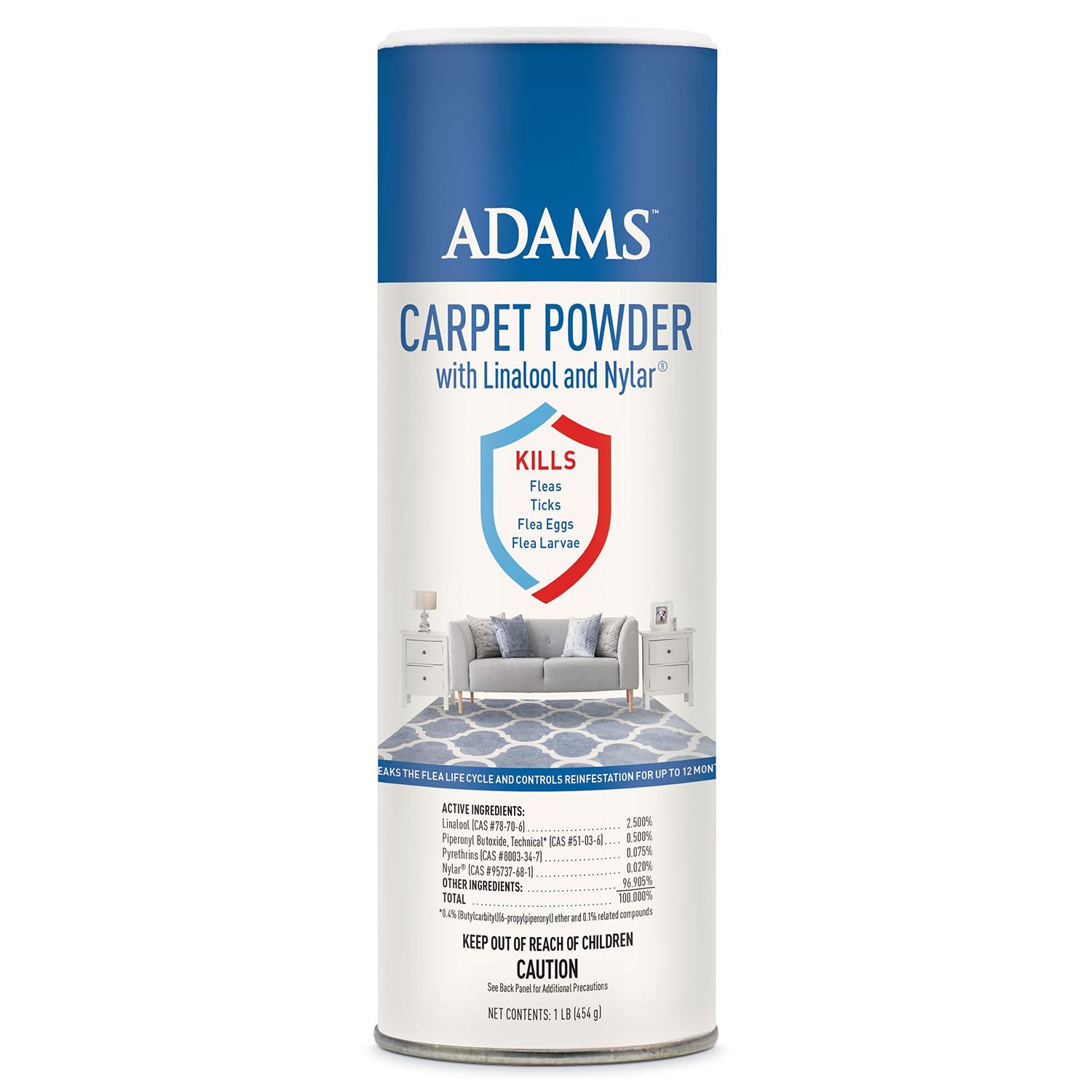 Adams Flea &amp; Tick Carpet Powder 16 Oz