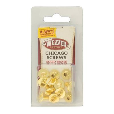 Weaver Chicago Screws Set, Brass