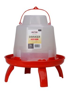 Durvet Poultry Drinker with Legs, 5 Liter