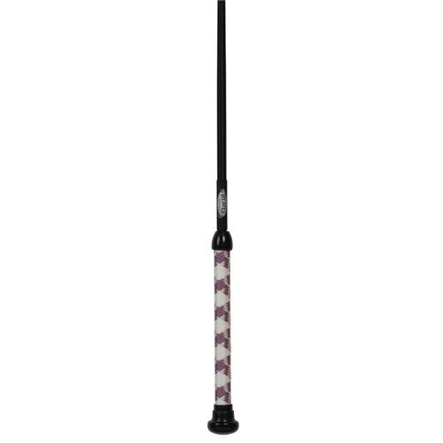 Pig Whip Braided Handle 36&quot;, Mauve White