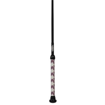 Pig Whip Braided Handle 36&quot;, Mauve White