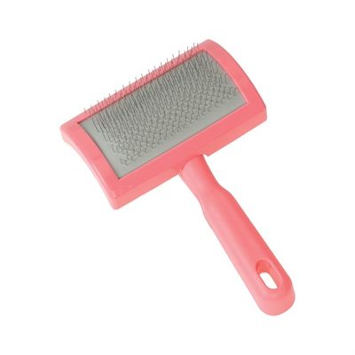 Plastic Slicker Brush Pink