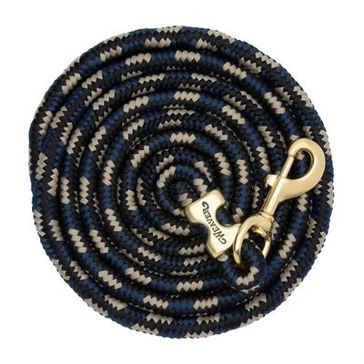 Weaver Poly Lead Rope, Navy Black Tan