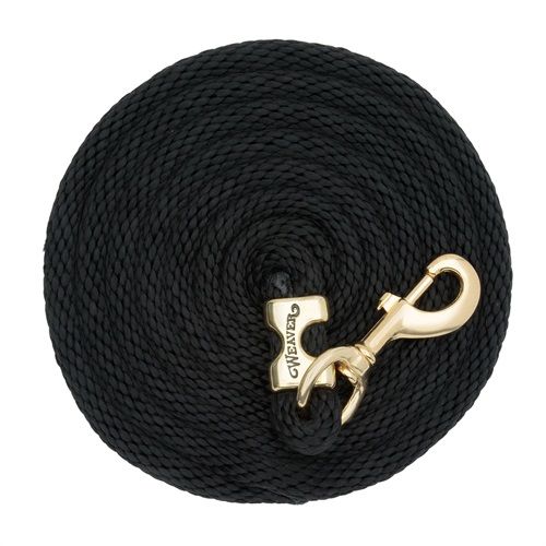 Weaver Poly Lead Rope Black, 10&#39;