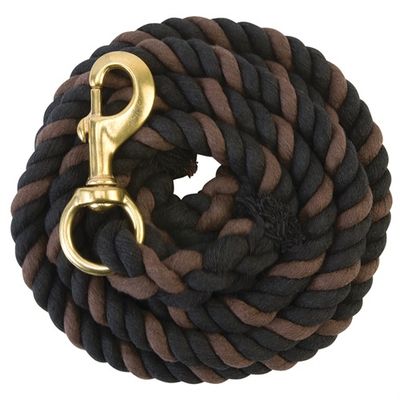 Weaver Cotton Lead Rope, Black Chocolate