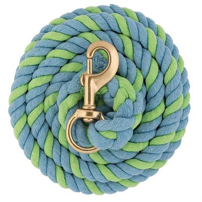 Weaver Cotton Lead Rope, Lime Blue