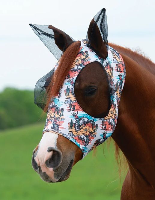Weaver Lycra Fly Mask, Large Bronc