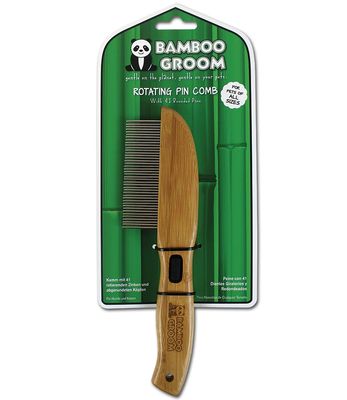 Bamboo Groom Rotating Pin Brush, 41 ct.