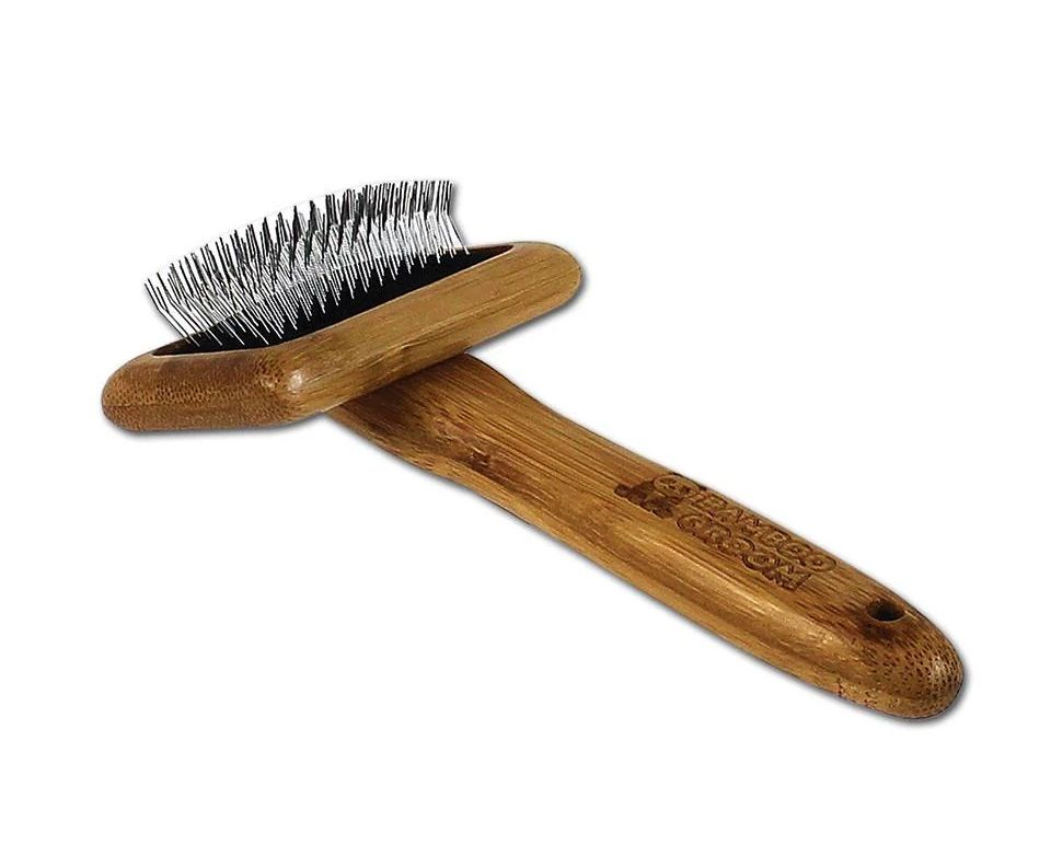 Bamboo Groom Slicker Brush, Medium
