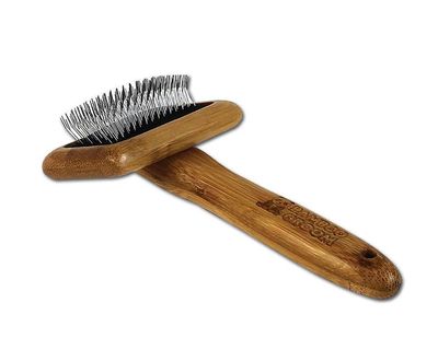 Bamboo Groom Slicker Brush, Medium