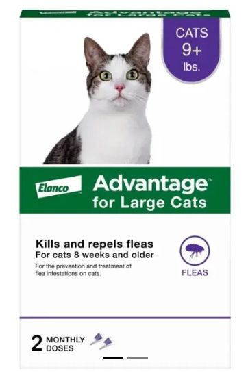 Advantage Cat Purple 9 Lb +, 2 dose