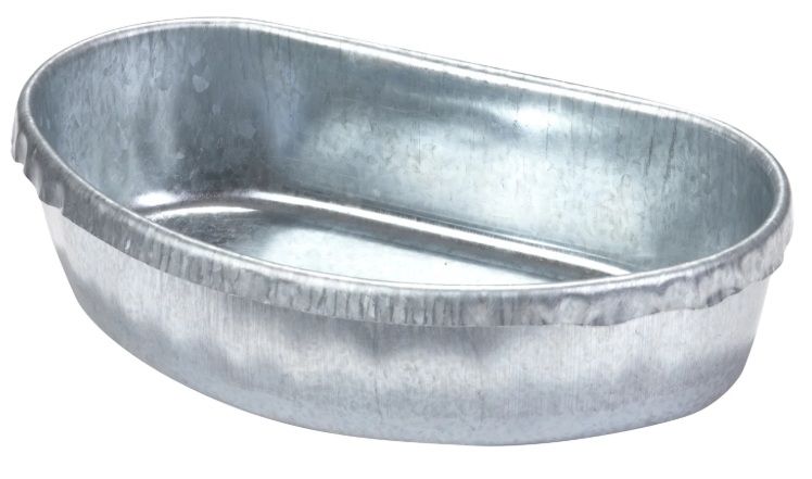 Animal Cage Cup (Galvanized) Acu5, 1 qt.
