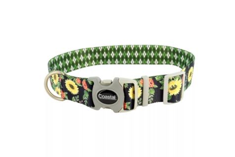 Adjustable Collar Sunflower Argyle, 3/4x8-12&quot;