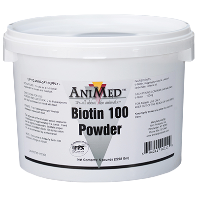 Animed Biotin 100 Powder, 5 lb.