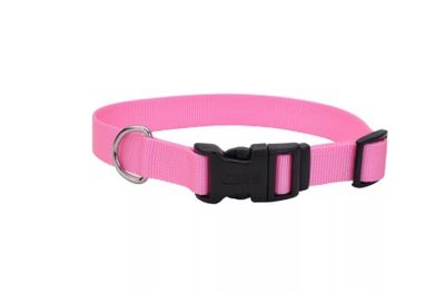 Adjustable Nylon Collar, 3/4 Pink, Medium