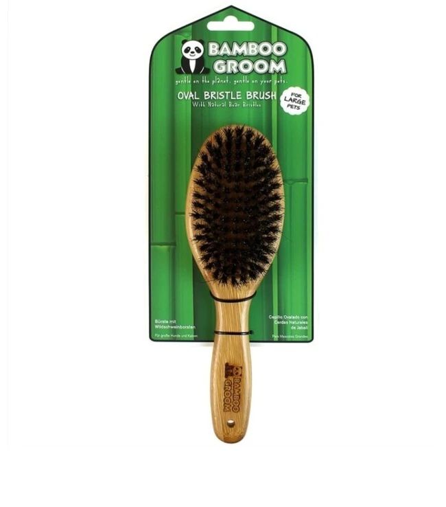 Bamboo Oval Bristle Brush Boar