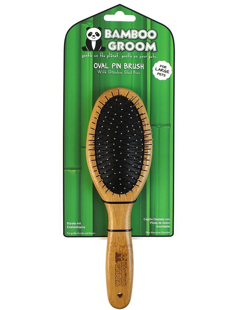 Bamboo Oval Pin Brush, Large