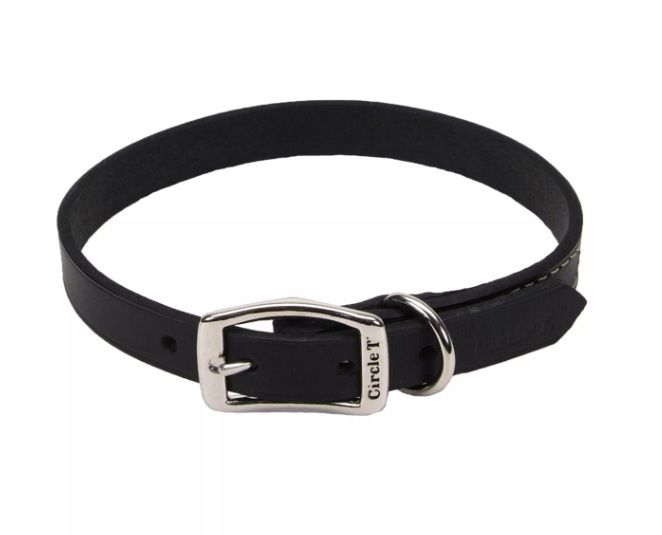 Black Oak Leather Collar, 3/8&quot;x12&quot;