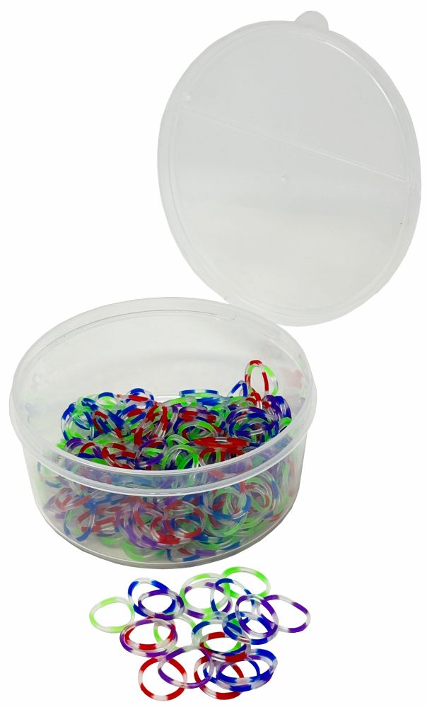 Braid Bands Rainbow 250 count