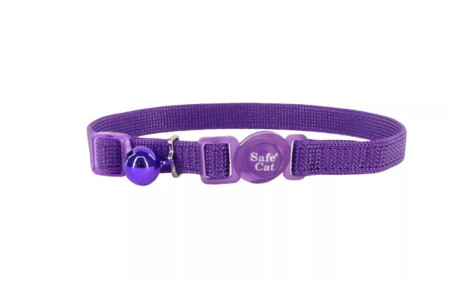 Breakway Cat Collar Purple, 8-12&quot;